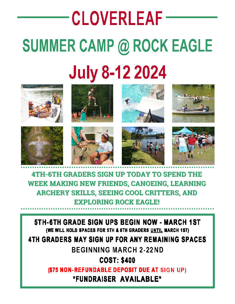 4H Summer Camp flyer