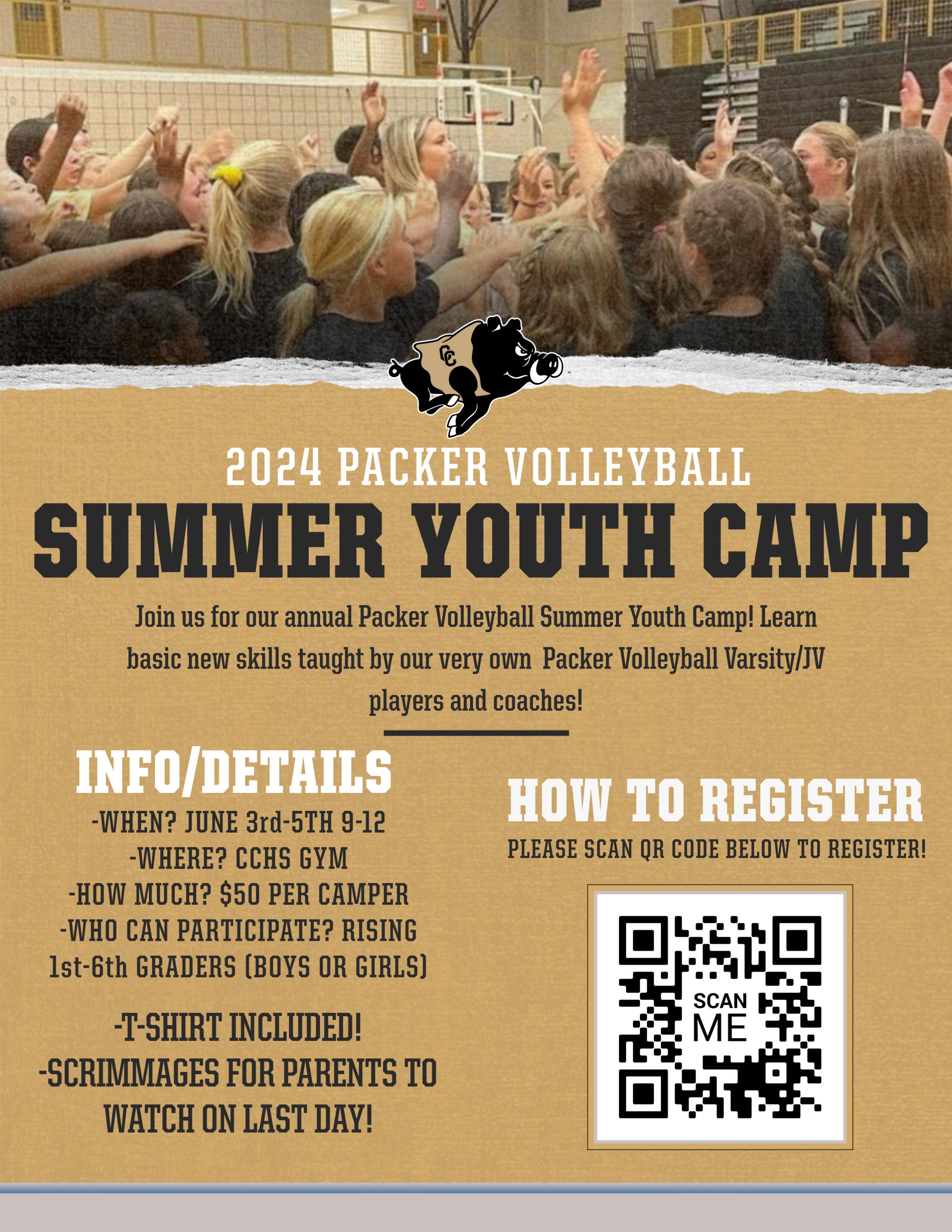 Youth Summer Volleyball Camp Information